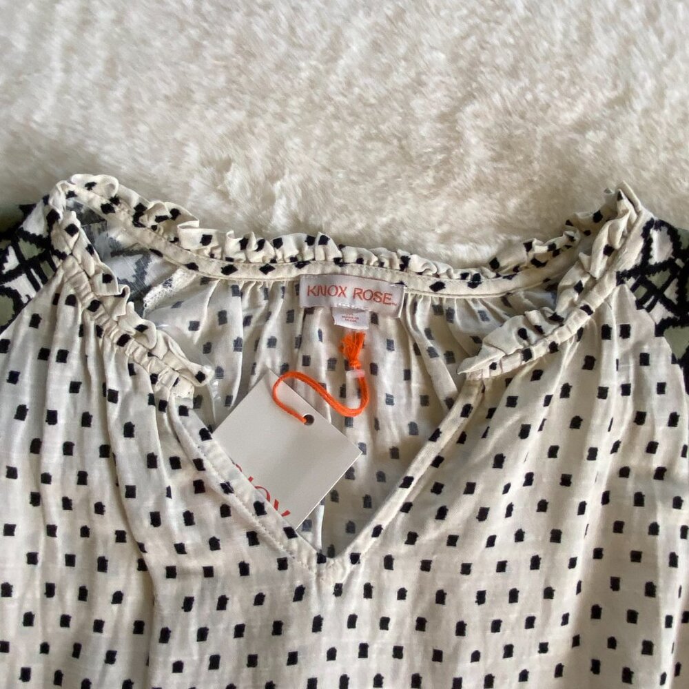 Knox Rose Peasant Bohemian Dress with Pockets size M New w/Tags - Picture 12 of 14